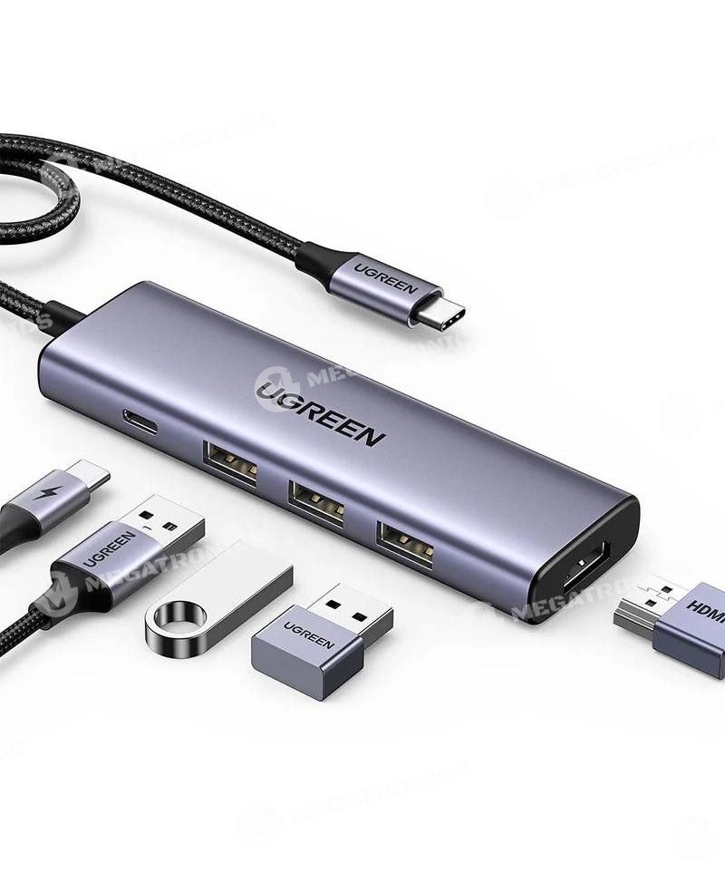 megatronics venta de accesorios y herramientas especializadas en servicio tecnico de celulares y tecnologia ADAPTADOR USB C 5 PUERTOS 001