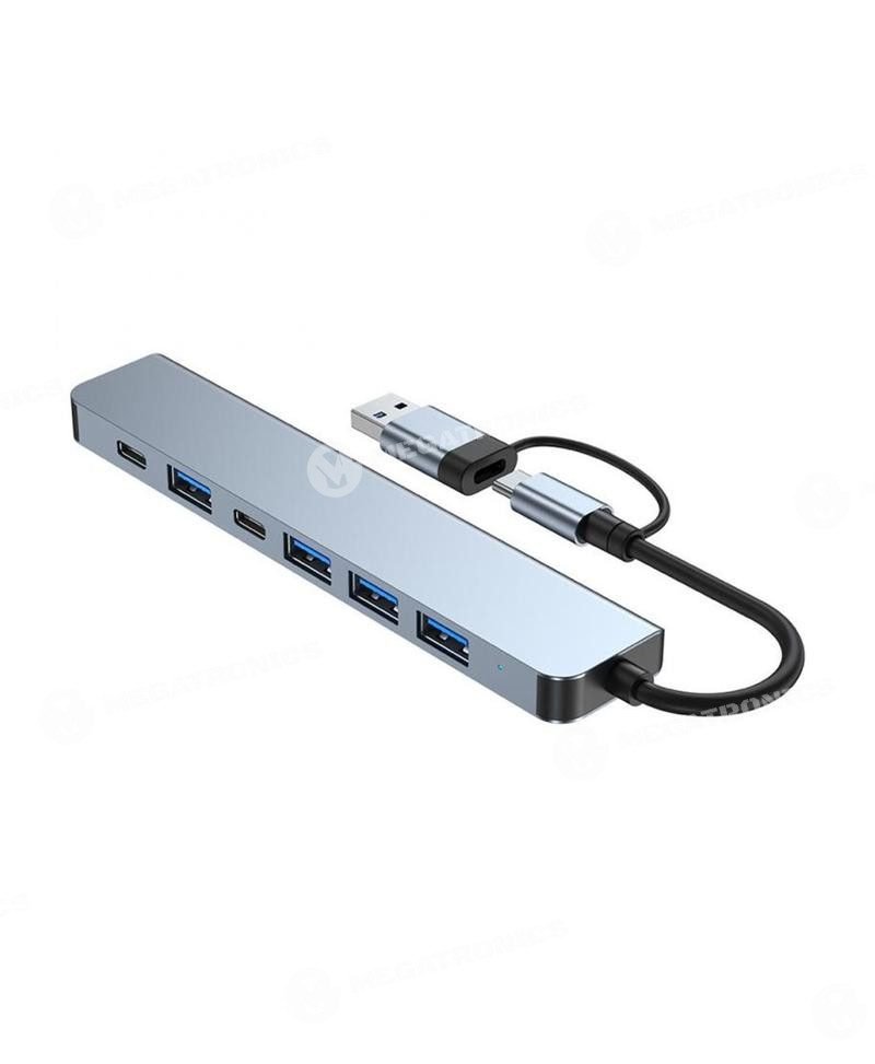 megatronics venta de accesorios y herramientas especializadas en servicio tecnico de celulares y tecnologia ADAPTADOR USB C 7 PUERTOS 001