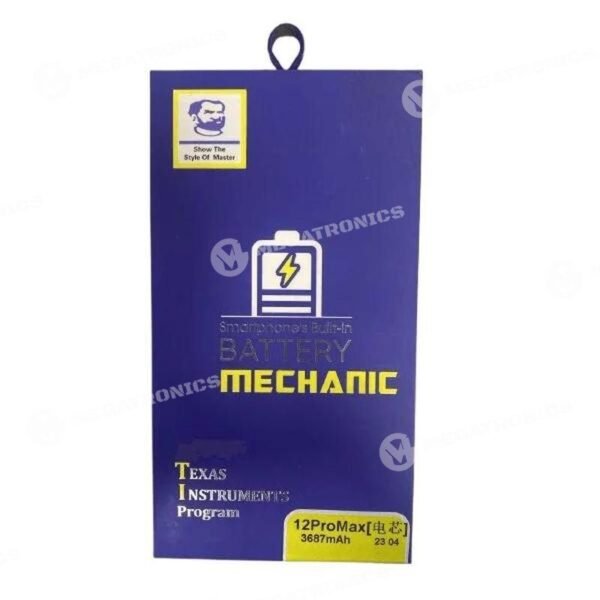 megatronics venta de accesorios y herramientas especializadas en servicio tecnico de celulares y tecnologia BATERIA MECHANIC IP 12 PRO MAX 4420mAh 001