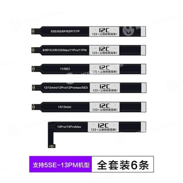 megatronics venta de accesorios y herramientas especializadas en servicio tecnico de celulares y tecnologia CABLE DE PRUEBA DE BATERIA I2C 5SE 13ProMax 003