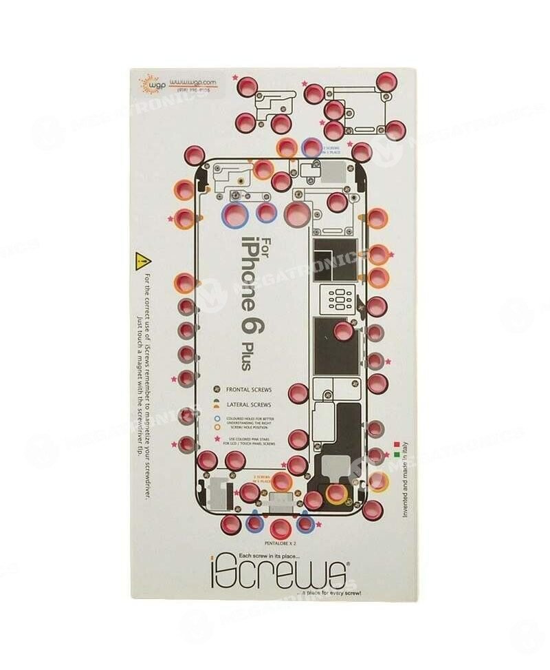 megatronics venta de accesorios y herramientas especializadas en servicio tecnico de celulares y tecnologia ISCREWS IP 6 PLUS 001