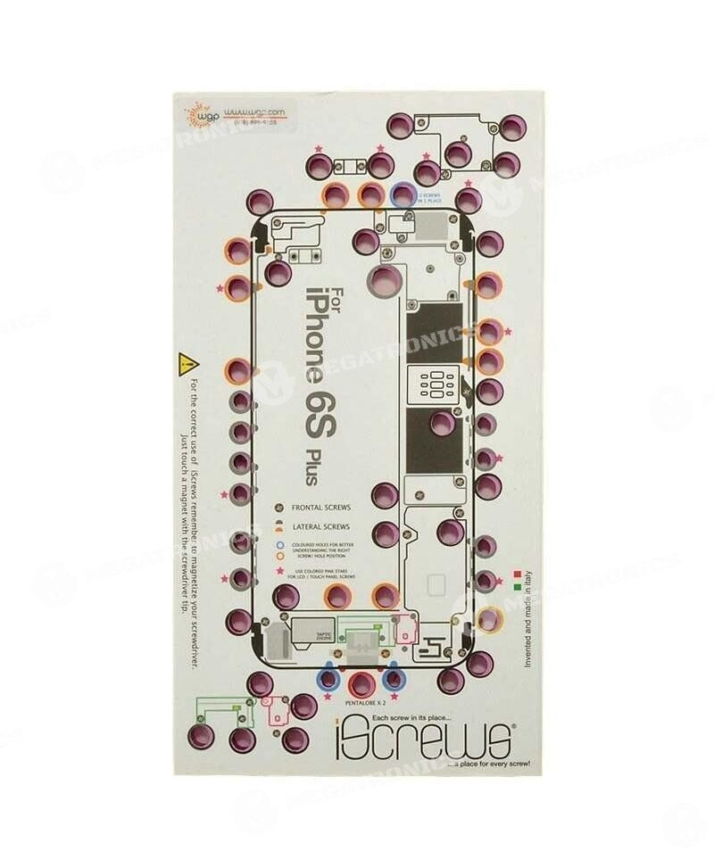 megatronics venta de accesorios y herramientas especializadas en servicio tecnico de celulares y tecnologia ISCREWS IP 6S PLUS 001