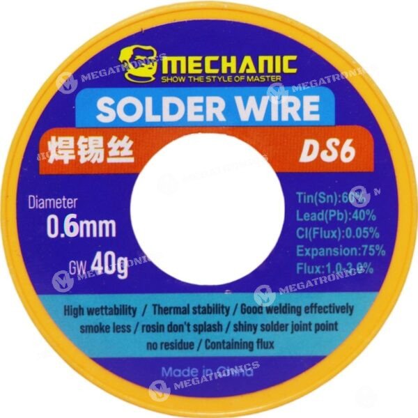 MECHANIC DS6 40G 0.6MM 40GR