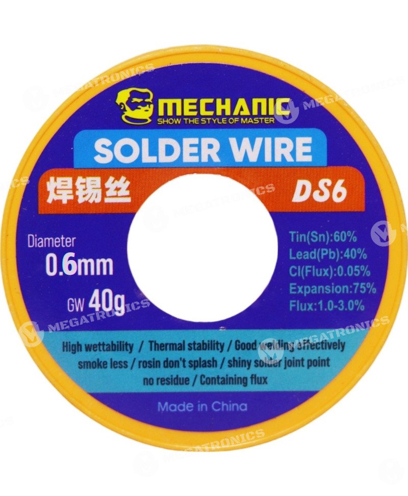 MECHANIC DS6 40G 0.6MM 40GR