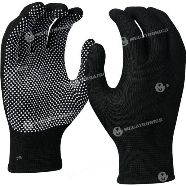 IMPORTADO CON PUNTOS PVC TALLA M PAR DE GUANTES DE TELA MULTIUSO