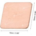 UXCELL PAD DE COBRE PARA DISIPAR EL CALOR 15MM x 15MM x 0.5MM