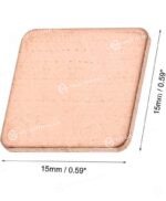 UXCELL PAD DE COBRE PARA DISIPAR EL CALOR 15MM x 15MM x 1.0MM