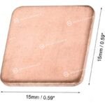UXCELL PAD DE COBRE PARA DISIPAR EL CALOR 15MM x 15MM x 1.2MM