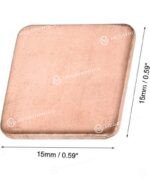 UXCELL PAD DE COBRE PARA DISIPAR EL CALOR 15MM x 15MM x 1.2MM