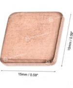 UXCELL PAD DE COBRE PARA DISIPAR EL CALOR 15MM x 15MM x 2.0MM