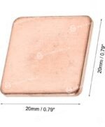 UXCELL PAD DE COBRE PARA DISIPAR EL CALOR 20MM x 20MM x 1.2MM