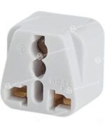 MECHANIC 2 PUNTAS PLANAS 10A 250V BLANCO ADAPTADOR DE ENCHUFE UNIVERSAL (2)