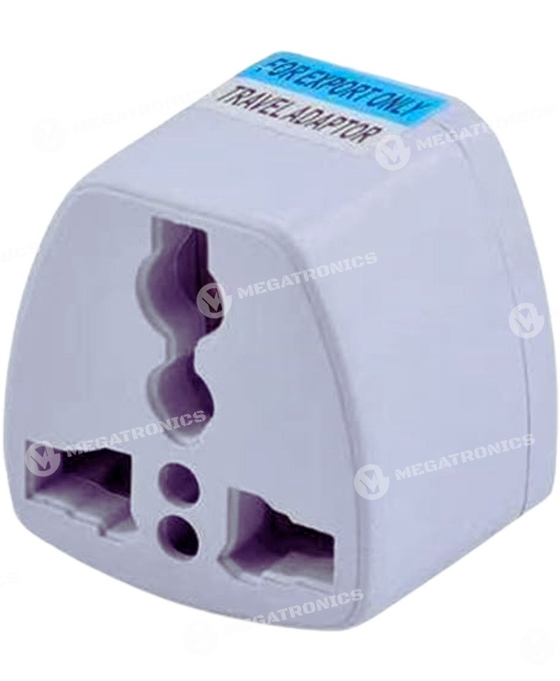 MECHANIC ENCHUFE (2 PUNTAS PLANAS) 10A 250V BLANCO SZ 009 ADAPTADOR UNIVERSAL